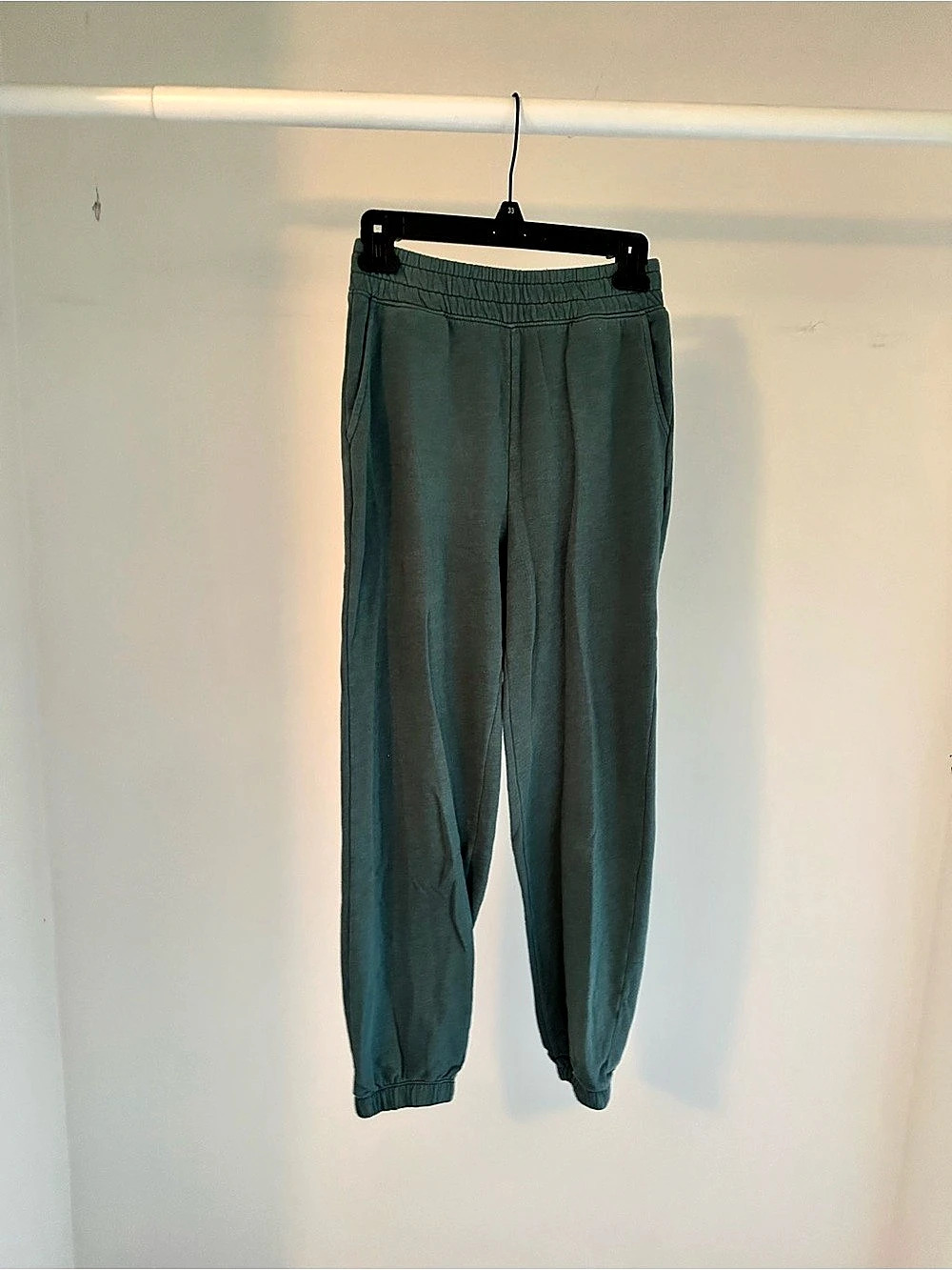 Green American Eagle Fleece Jogger Sweatpants